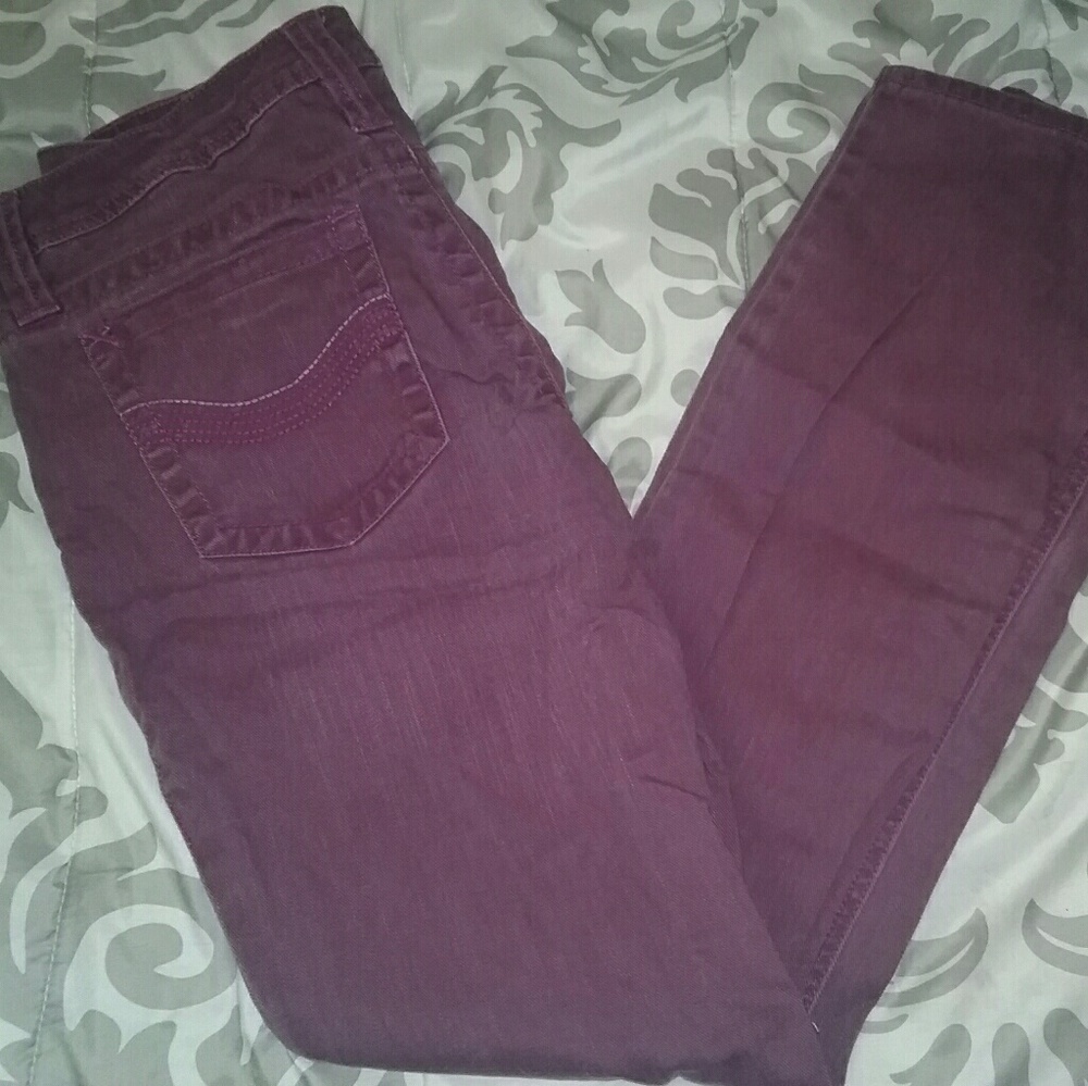 Hangten purple skinny jeans